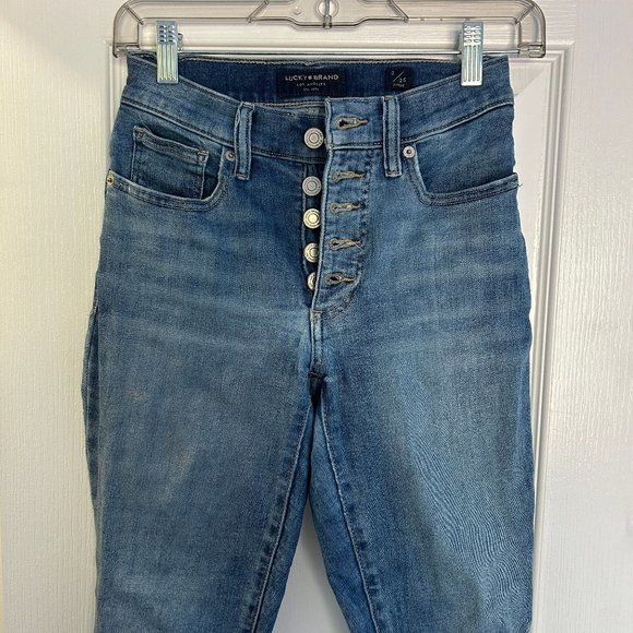 Lucky Brand High Rise Skinny Ankle Jean Size 0/25 - Picture 7 of 7